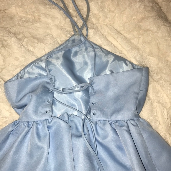 Light blue lace up l'atiste dress - Picture 4 of 5